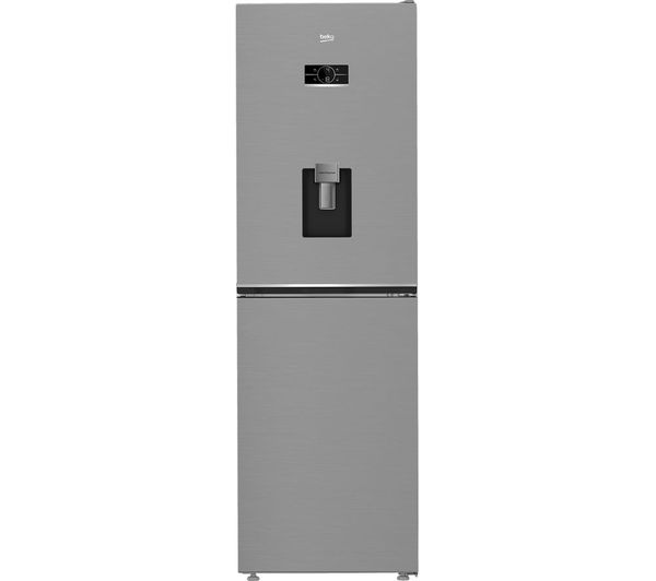 TieDex UK BEKO Pro HarvestFresh AeroFlow CNG4692DVPS 50/50 Fridge Freezer - Stainless Steel