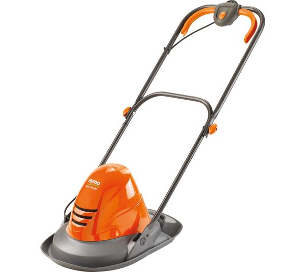 TieDex UK FLYMO Turbo Lite 250 Corded Hover Lawn Mower - Orange & Black