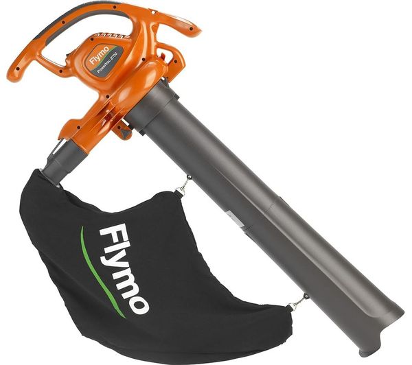 TieDex UK FLYMO PowerVac 2700 Garden Vacuum & Leaf Blower - Orange & Grey