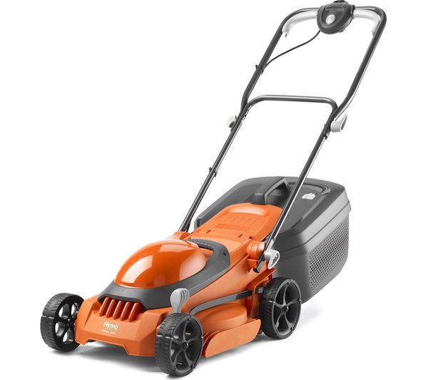 TieDex UK FLYMO EasiMow 340R Corded Rotary Lawn Mower - Orange & Grey