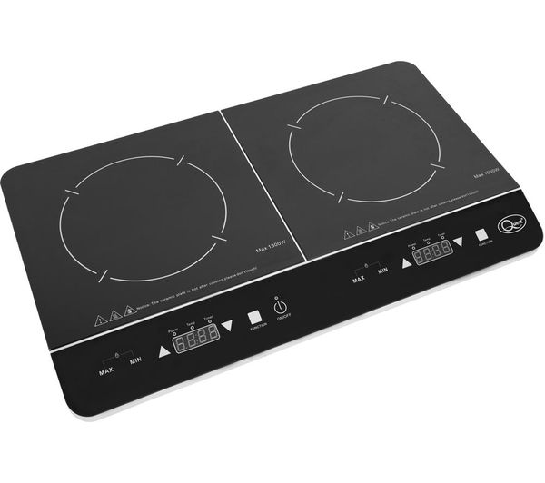 TieDex UK QUEST 35840 Double Electric Induction Hot Plate - Black