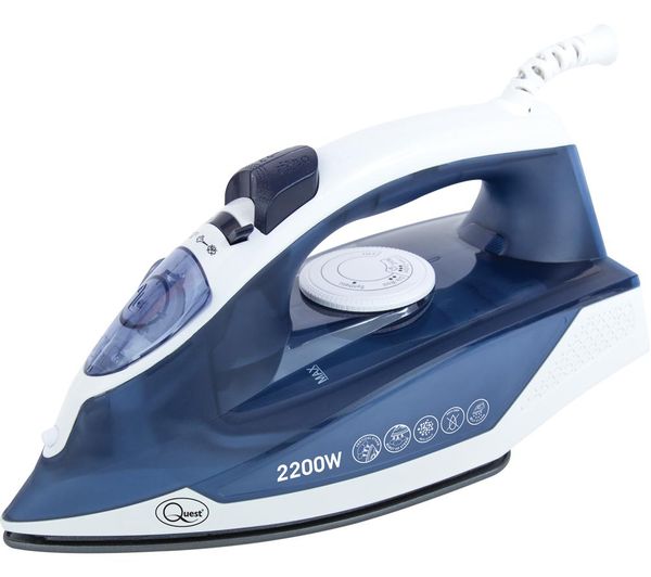 TieDex UK QUEST 34140 Steam Iron - Blue & White