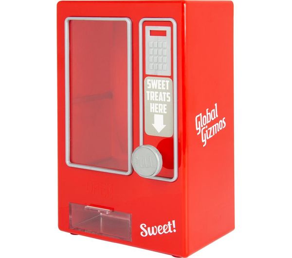 TieDex UK GLOBAL GIZMOS 50800 Sweet Vending Machine - Red