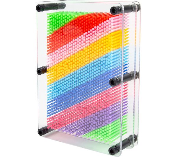 TieDex UK GLOBAL GIZMOS Pin Art Gadget - Rainbow