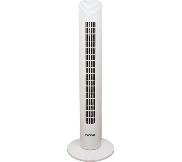 TieDex UK BENROSS 43940 Portable 29" Tower Fan - White