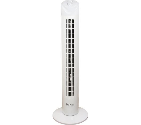 TieDex UK BENROSS 43960 Portable 29" Tower Fan - White