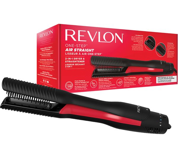 TieDex UK REVLON One Step Air Straight Hair Straightener - Black