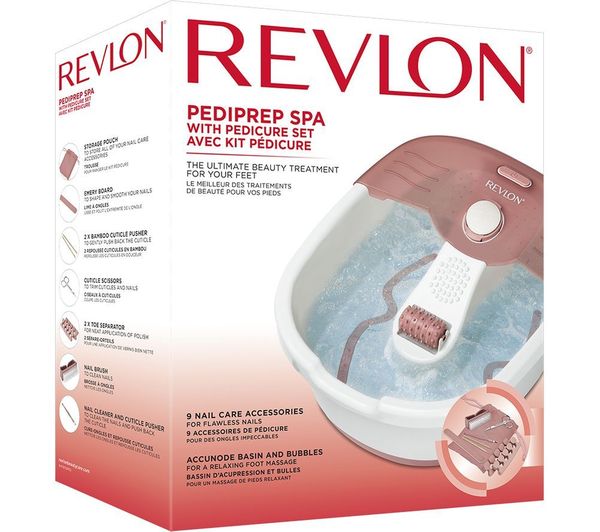 TieDex UK REVLON Pediprep Foot Spa - White & Pink