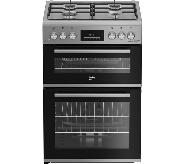 TieDex UK BEKO Pro FDG6231CS 60 cm Gas Cooker - Silver