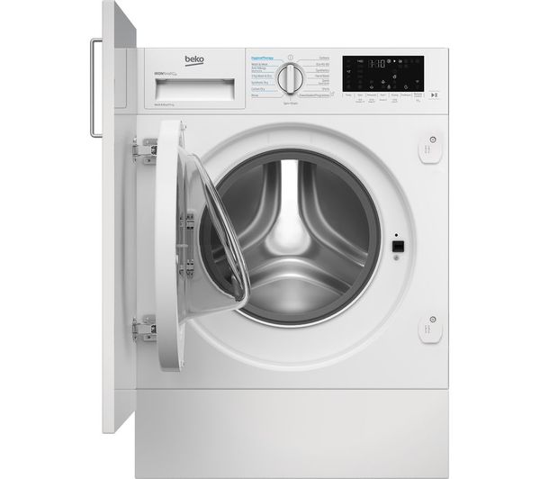 TieDex UK BEKO bPro 500 RecycledTub WDIK854441 WiFi-enabled Integrated 8 kg Washer Dryer