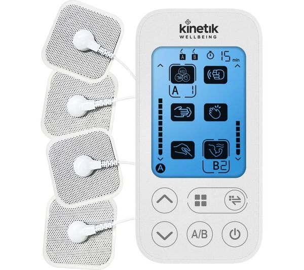 TieDex UK KINETIK KINAD-2126 Dual Channel TENS Machine - White