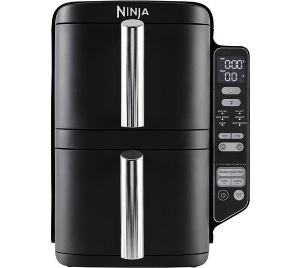 TieDex UK NINJA Double Stack SL300UK Air Fryer - Black