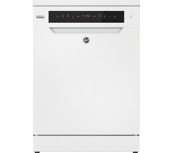 TieDex UK HOOVER H-Dish 500 HF 5C7F0W-80 Full-size WiFi-enabled Dishwasher - White