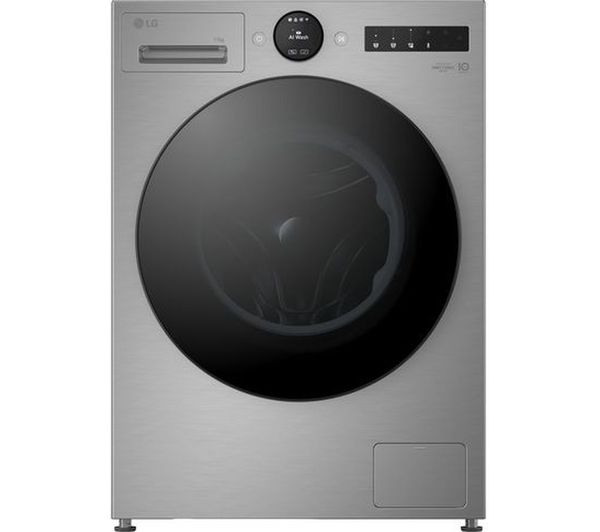 TieDex UK LG VX75 Series AI Direct Drive F4X7511TSB WiFi-enabled 11 kg 1400 Spin Washing Machine - Silver