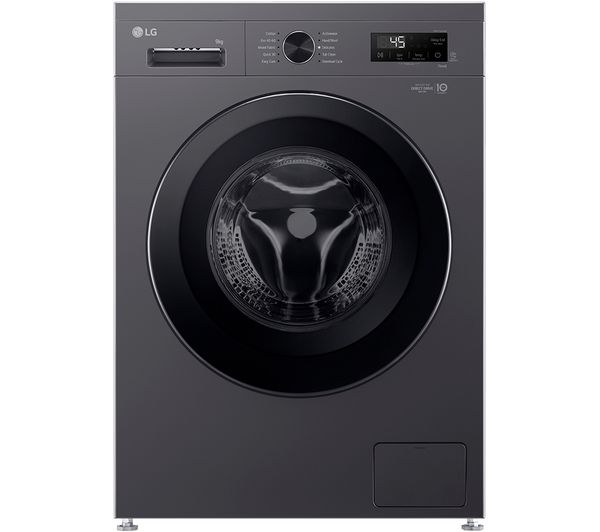 TieDex UK LG X10 Series Direct Drive F4X1009NMK WiFi-enabled 9 kg 1400 Spin Washing Machine - Slate Grey