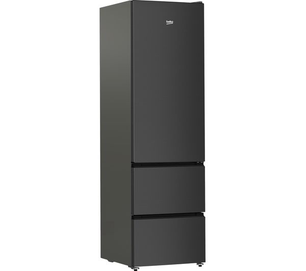 TieDex UK BEKO HarvestFresh GNE4603VPZ 70/30 Fridge Freezer - Black Steel