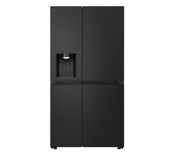 TieDex UK LG NatureFRESH GSLE81EPBC American-Style Smart Fridge Freezer - Essence Black Steel