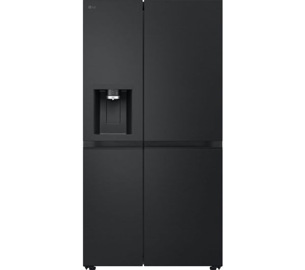 TieDex UK LG NatureFRESH GSLE81EPBC American-Style Smart Fridge Freezer - Essence Black Steel