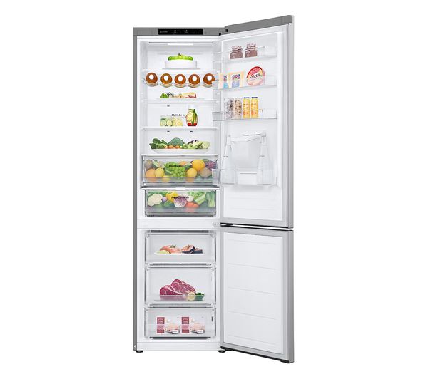 TieDex UK LG NatureFRESH GBF3202DPY 70/30 Fridge Freezer - Prime Silver