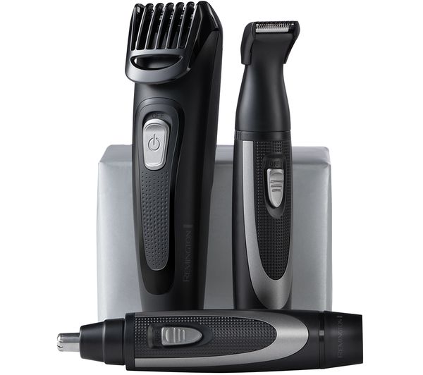 TieDex UK REMINGTON The Works MB905 6-piece Beard Trimmer Kit - Black & Grey