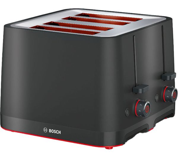 TieDex UK BOSCH MyMoment TAT3M143GB 4-Slice Toaster - Black