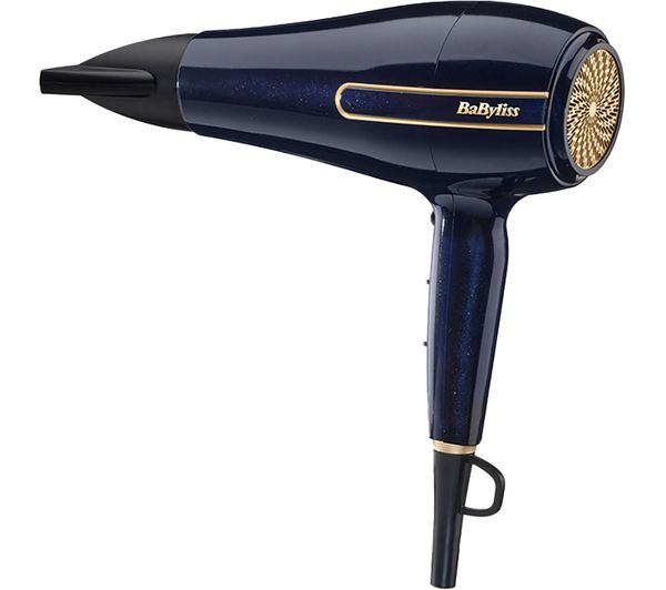 TieDex UK BABYLISS Onyx D524U Hair Dryer - Blue & Gold