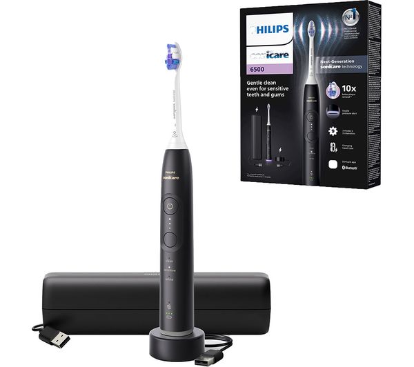 TieDex UK PHILIPS Sonicare Series 6500 HX7411/02 Electric Toothbrush - Black