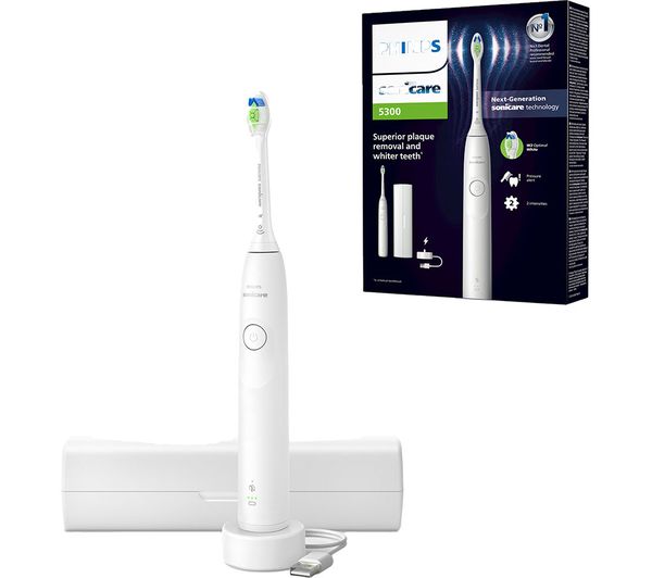 TieDex UK PHILIPS Sonicare Series 5300 HX7108/02 Electric Toothbrush - White