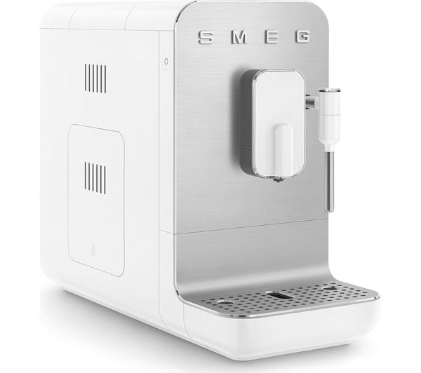 TieDex UK SMEG BCC12WHMUK Bean to Cup Coffee Machine - Matte White