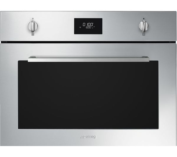 TieDex UK SMEG Cucina SO4401M1X Built-in Combination Microwave - Stainless Steel