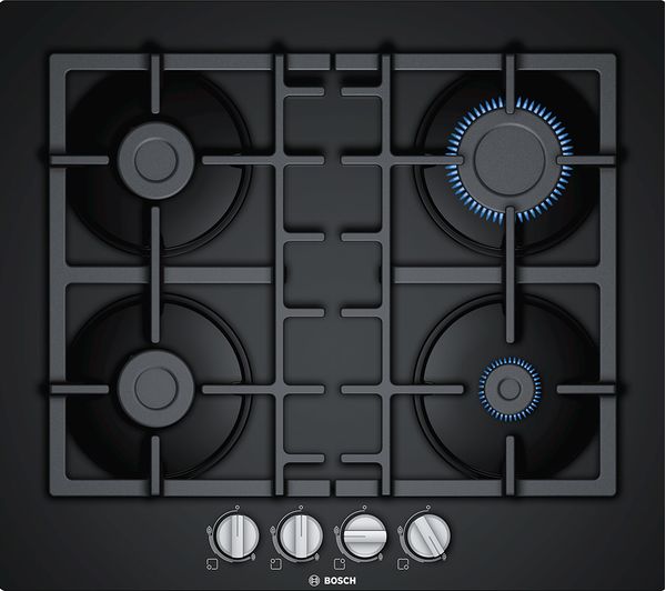 TieDex UK BOSCH Series 4 PNP6B6B90 60 cm Gas Hob - Black