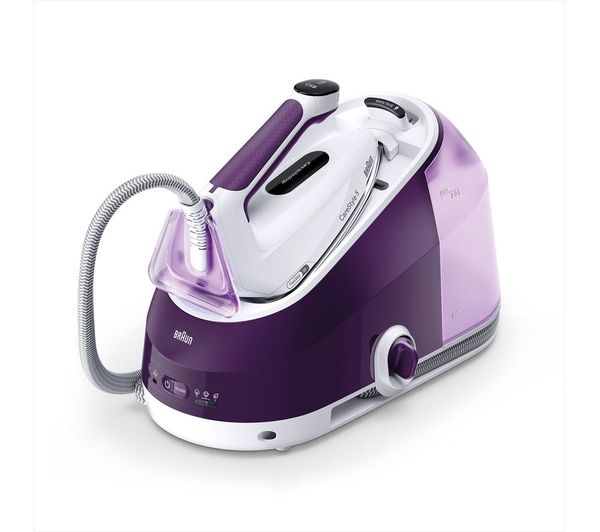 TieDex UK BRAUN CareStyle 5 IS5247VI Steam Generator Iron - White & Violet