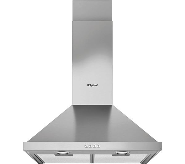 TieDex UK HOTPOINT PHPN6.5 FLMX/1 Chimney Cooker Hood - Stainless Steel