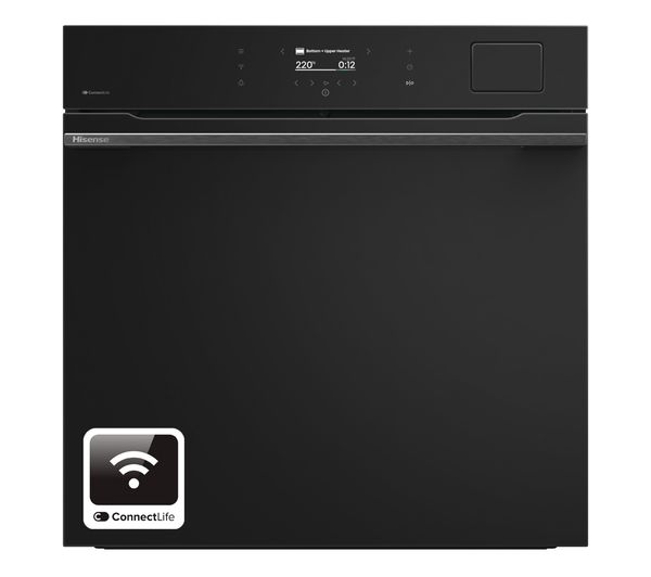 TieDex UK HISENSE Hi8 BlackLine BAS6AH8BUKWF Electric Steam Smart Oven - Jet Black