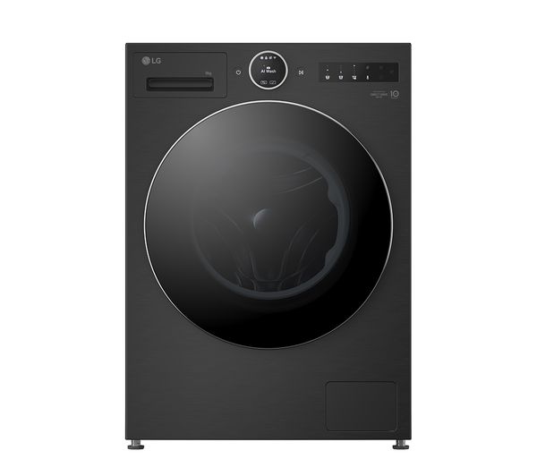 TieDex UK LG VX90 Series AI Direct Drive F4X9009TBC WiFi-enabled 9 kg 1400 Spin Washing Machine - Matte Black