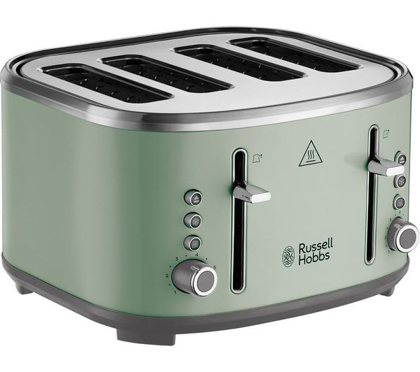 TieDex UK RUSSELL HOBBS Stylevia 26294 4-Slice Toaster - Sage Green