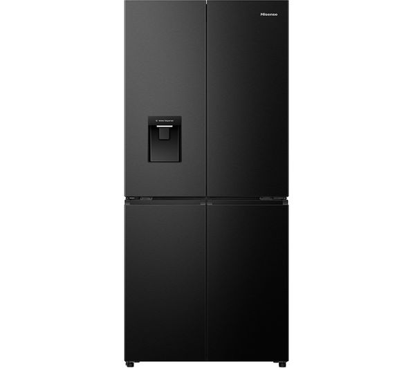 TieDex UK HISENSE PureFlat RQ5P470SMFE Smart Fridge Freezer - Black Stainless Steel