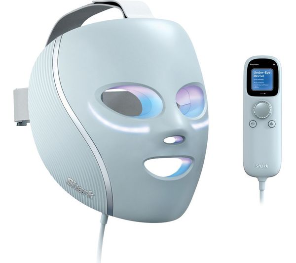 TieDex UK SHARK FW312UK CryoGlow Under-Eye Cooling LED Anti-Ageing & Blemish Repair Mask - Blue Frost