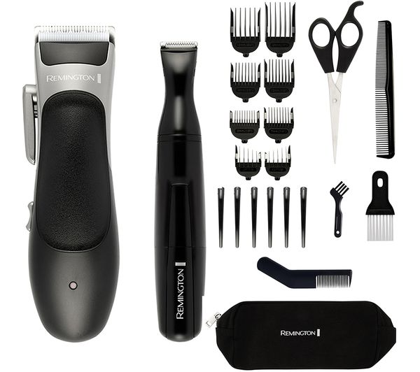 TieDex UK REMINGTON Stylist HC367 Hair Clipper - Black & Silver