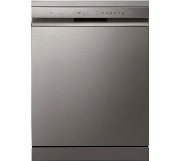 TieDex UK LG QuadWash DF355FP Full-Size WiFi-enabled Dishwasher - Platinum Silver