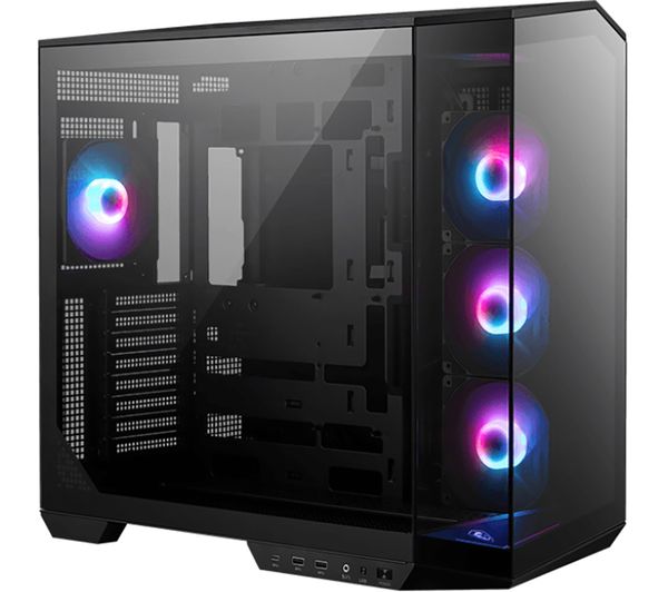 TieDex UK MSI MAG PANO 100R PZ MicroATX Mid-Tower PC Case - Black