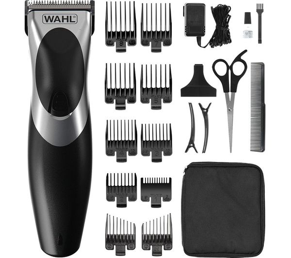 TieDex UK WAHL Clip 'N Rinse Cordless Hair Clipper Kit- Black