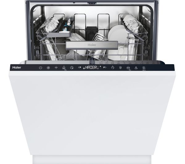 TieDex UK HAIER XI 4C4S0SB-80 Full-size Fully Integrated WiFi-enabled Dishwasher