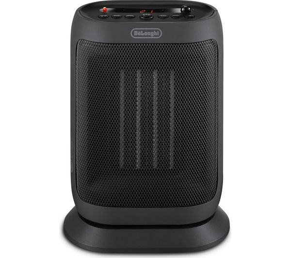 TieDex UK DELONGHI Capsule You & Me Portable Ceramic Fan Heater - Black