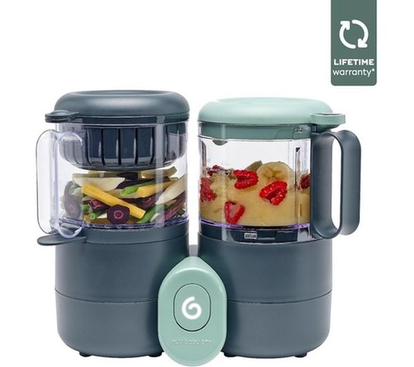 TieDex UK BABYMOOV Nutribaby One 4-in-1 Baby Food Maker - Black and Green