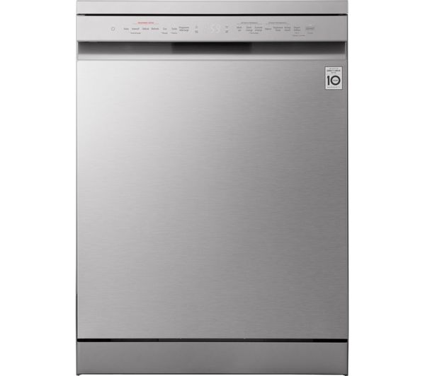 TieDex UK LG TrueSteam DF243FVS Full-Size WiFi-enabled Dishwasher - Silver