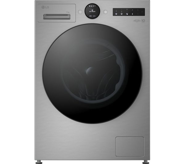 TieDex UK LG VX70 Series AI Direct Drive WiFi-enabled 11 kg 1400 Spin Washing Machine - Silver