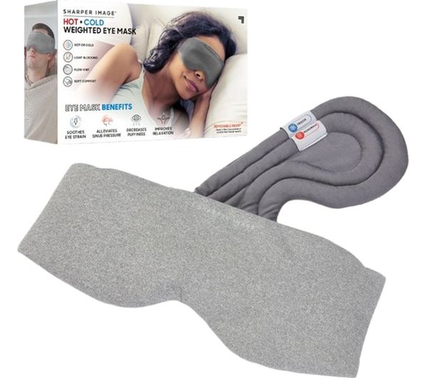 TieDex UK SHARPER IMAGE Weighted Hot and Cold Eye Mask