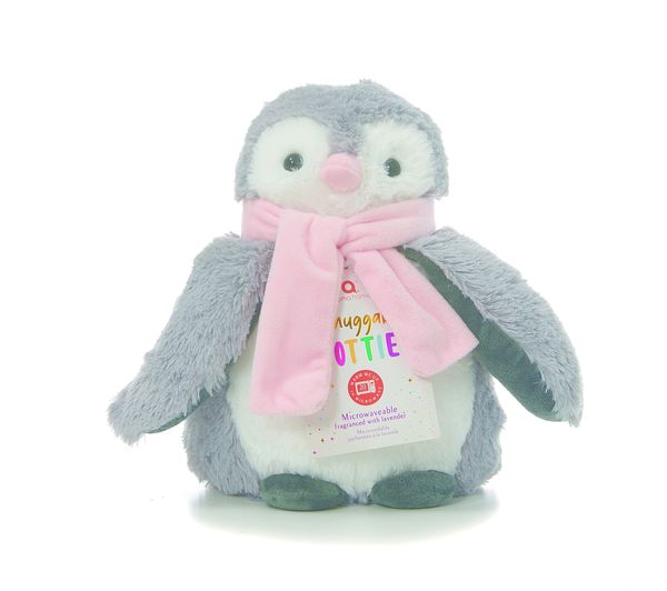 TieDex UK AROMA HOME AH0073PE Penguin Snuggable Hottie - Grey