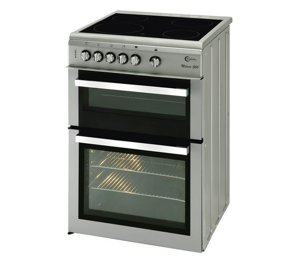 TieDex UK FLAVEL Milano ML61CDS Electric Ceramic Cooker - Silver & Chrome